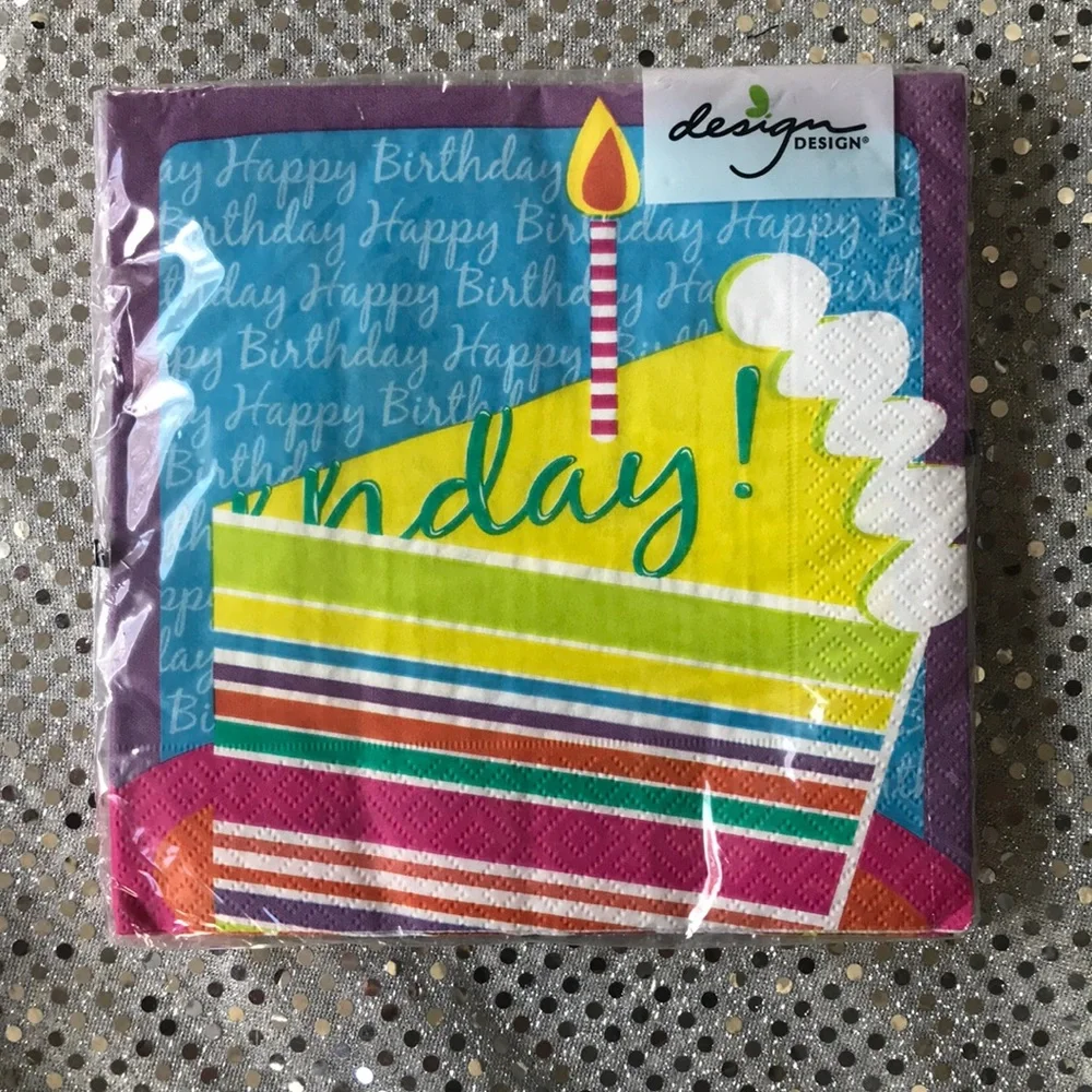 3 packs of Birthday Luncheon Napkins